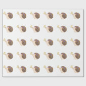 Igel- und Schmetterlingspapier, Geschenkpapier (Flach)