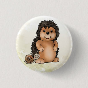 Igel und Schnecke Button