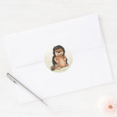 Igel und Schnecke Runder Aufkleber (Umschlag)