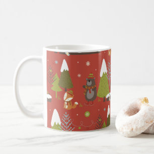 Igel und Winterbär Weihnachten Kaffeetasse