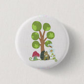 Igel unterm Baum Button (Vorderseite)