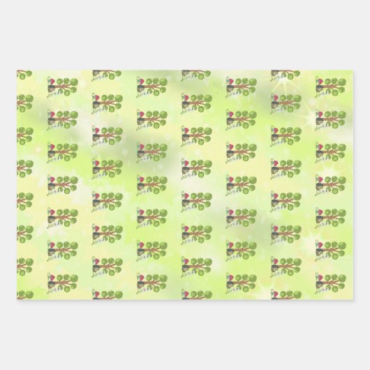 Igel unterm Baum Geschenkpapier Set (Vorderseite 2)