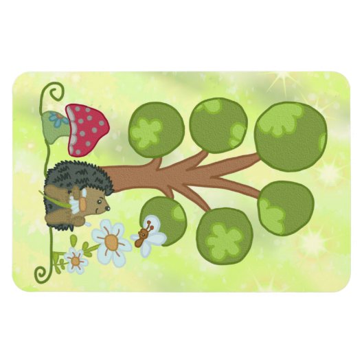 Igel unterm Baum Magnet (Horizontal)