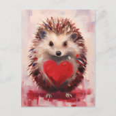 Igel Valentinstag Postkarte (Vorderseite)