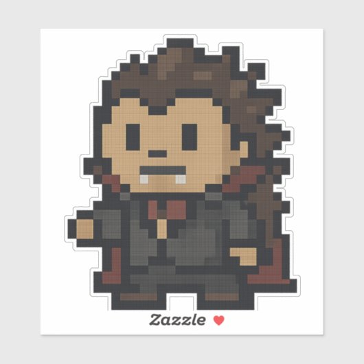 Igel Vampir 6x6 Aufkleber (Blatt)