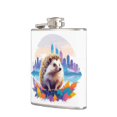 Igel Vector Art Animal in the Majestic Flachmann (Links)