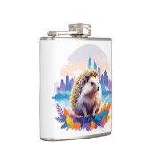 Igel Vector Art Animal in the Majestic Flachmann (Rechts)
