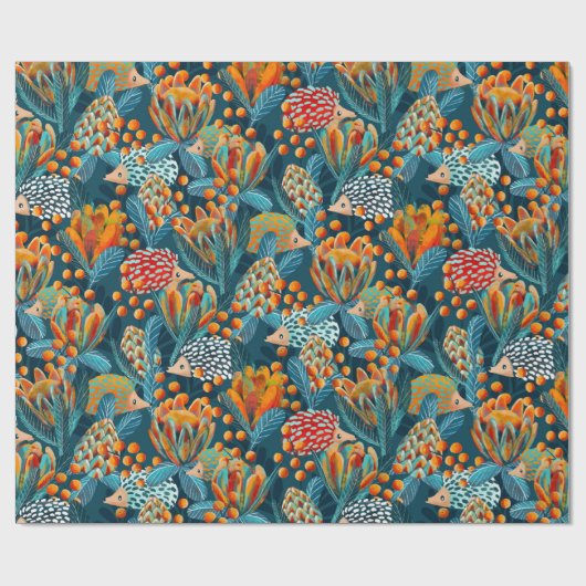 Igel verbergen geschenkpapier (Flach)