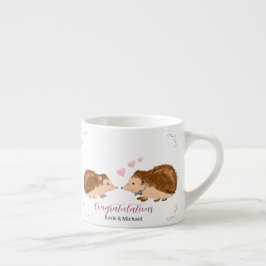 Igel Verlobung/Hochzeit Espressotasse