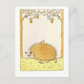 "Igel - Vintage Illustration Postkarte (Vorderseite)
