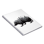 Igel - Wald-Design Notizblock (Rechte Seite)