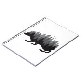 Igel - Wald-Design Notizblock (Linke Seite)