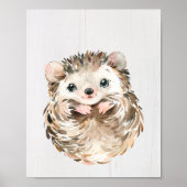 Igel-Wald-Kinderzimmer-Kunstprint Poster (Vorne)