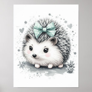 Igel Waldkinderzimmer Wandkunst Poster