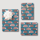 Igel-Waldmuster Geschenkpapier