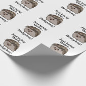 Igel Waldtier Geburtstagsfeier Geschenkpapier (Ecke)