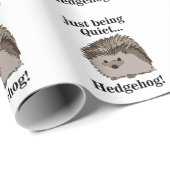 Igel Waldtier Geburtstagsfeier Geschenkpapier (Rolleneckpunkt)