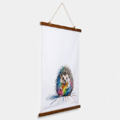 Igel Wandteppich Mit Holzrahmen (Gewinkelt)