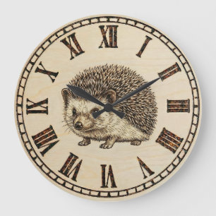 Igel-Wanduhr Große Wanduhr