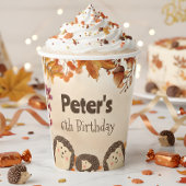 Igel Wasserfarbe Geburtstag Pappbecher