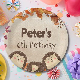 Igel Wasserfarbe Geburtstag Pappteller