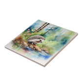 Igel Wasserfarbe Niedlich Fliese (Seite)