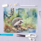 Igel Wasserfarbe Niedlich Seidenpapier (Handwerk)