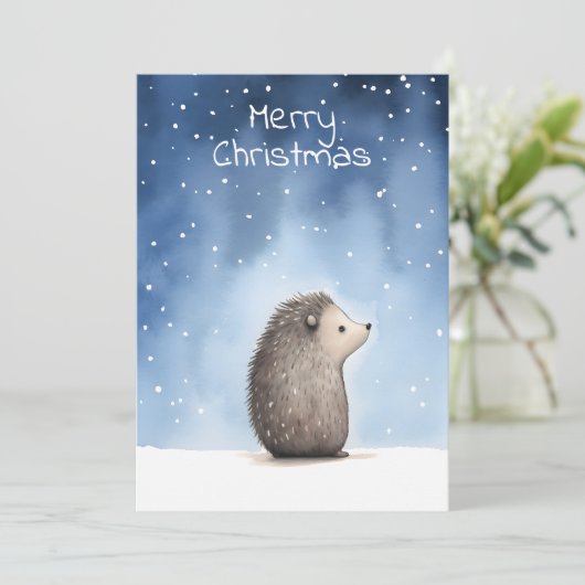 Igel Weihnachten (Stehend Vorderseite)