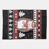 Igel Weihnachten Geschirrtuch (Horizontal)