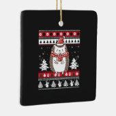 Igel Weihnachten Keramikornament (Rechts)