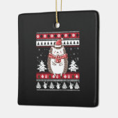 Igel Weihnachten Keramikornament (Links)