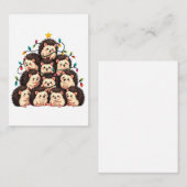 Igel Weihnachtsbaum Frohe WeihnachtsWeihnachten We Mitteilungskarte (Vorne/Hinten)