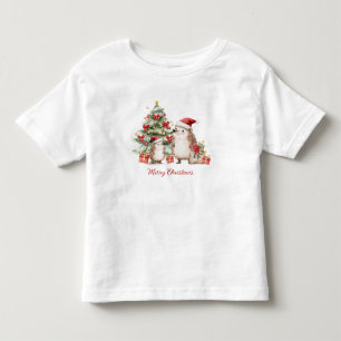 Igel-Weihnachtsbaum-Geschenke für Kinder Kleinkind T-shirt