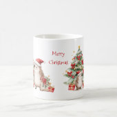 Igel-Weihnachtsbaum-Geschenktasse Kaffeetasse (Mittel)