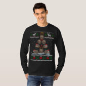 Igel Weihnachtsbaum Lichter Funny Igel Ugly T-Shirt (Vorne ganz)