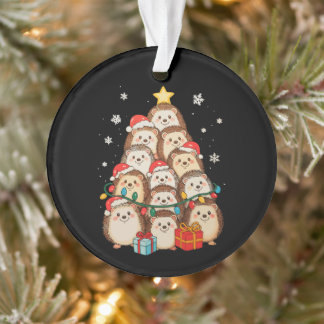 Igel Weihnachtsbaum Lichter Pyjama Xmas Ornament