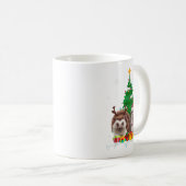 Igel Weihnachtsbaum Lichter Weihnachtsmann Weihnac Kaffeetasse (VorderseiteRechts)