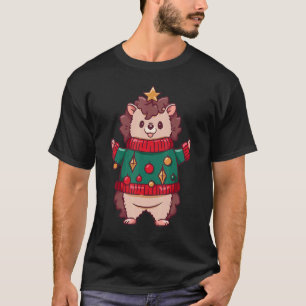 Igel-Weihnachtsbaum-Ornament Dekor Igel-Weihnachte T-Shirt