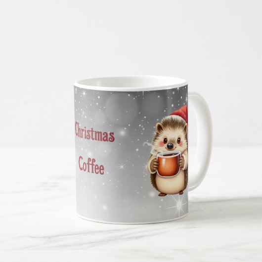 Igel-Weihnachtskaffee Kaffeetasse (VorderseiteRechts)