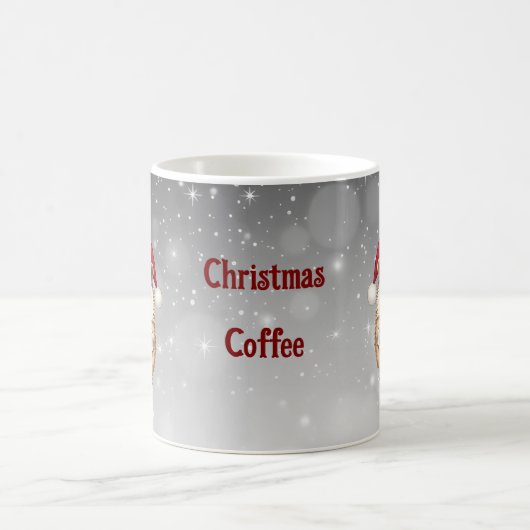 Igel-Weihnachtskaffee Kaffeetasse (Mittel)