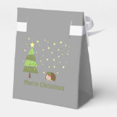 Igel Weihnachtslandschaft Geschenkschachtel (Rückseite)