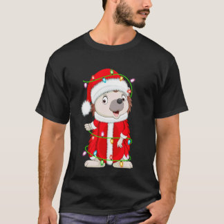 Igel Weihnachtslichter Santa Kostüm Süße Anima T-Shirt