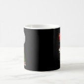 Igel Weihnachtsmann Schlitten Fliegend Lustig Magi Kaffeetasse (Mittel)