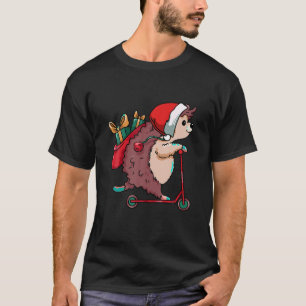 Igel Weihnachtsmannmütze Weihnachten Pajama Süße T T-Shirt