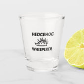 Igel WHISPERER Schnapsglas (Vorderseite)