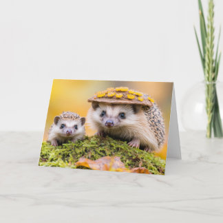 Igel Wildtier Liebe in der Natur Dankeskarte