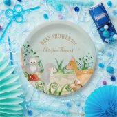 Igel Woodland Creatures Fox Deer Baby Shooter Pappteller (Party)