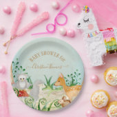 Igel Woodland Creatures Fox Deer Baby Shooter Pappteller (Party)