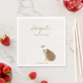 Igel Woodland Forest Baby Dusche Serviette (Beispiel)