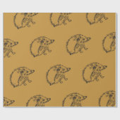 Igel Wrapping Paper Geschenkpapier (Flach)